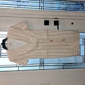 Vintage Junniette Cream and gold dress vintage 6